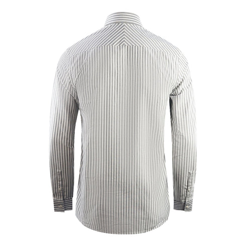 Fred Perry Casual Striped Navy Blue Oxford Shirt M1661 608
